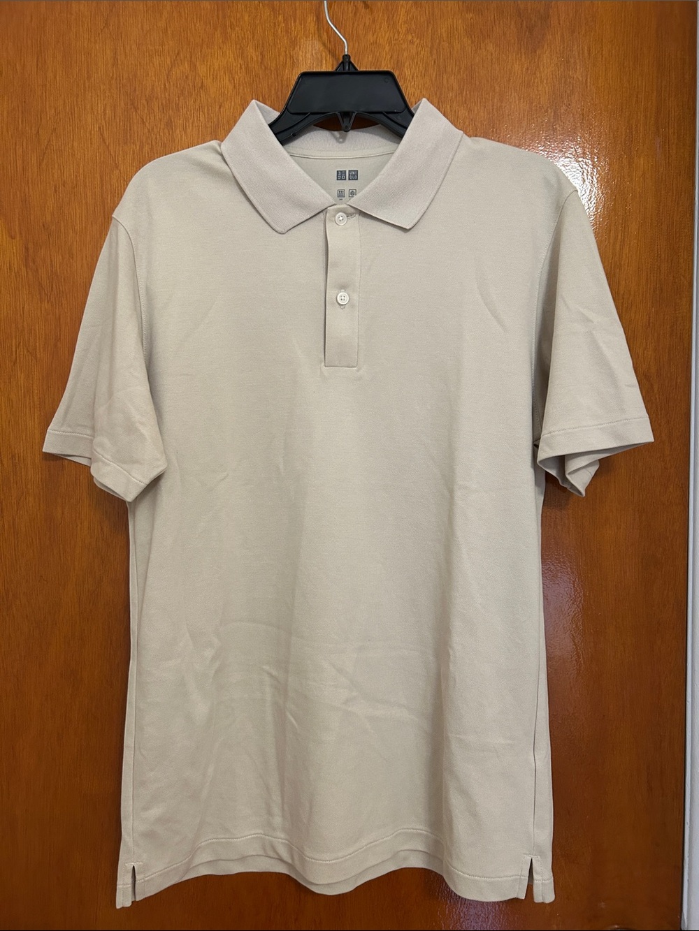 Men's Tan Polo Shirt Airism Uniqlo